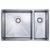 Prima+ Large 1.5B R10 LH Inset/Undermount Sink - St/Steel - Unbeatable Bathrooms