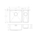 Prima+ Large 1.5B R10 LH Inset/Undermount Sink - St/Steel - Unbeatable Bathrooms