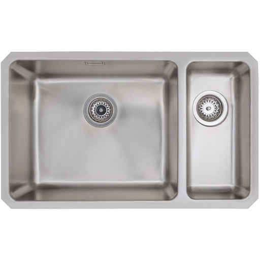 Prima+ Large 1.5B R25 LH Undermount Sink - St/Steel - Unbeatable Bathrooms
