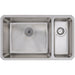 Prima+ Large 1.5B R25 LH Undermount Sink - St/Steel - Unbeatable Bathrooms