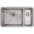 Prima+ Large 1.5B R25 LH Undermount Sink - St/Steel - Unbeatable Bathrooms
