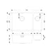 Prima+ Large 1.5B R25 LH Undermount Sink - St/Steel - Unbeatable Bathrooms