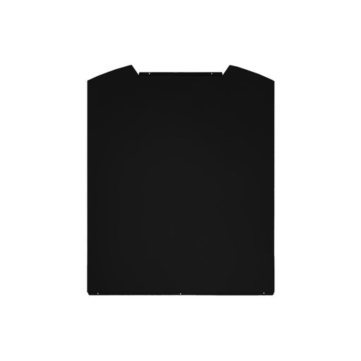 Prima LES101 60cm Curved Glass Glass Splashback - Ebony Black - Unbeatable Bathrooms