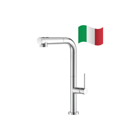 Prima+ Mosa Single Lever L-Shaped Tall Mixer Tap - Chrome - Unbeatable Bathrooms