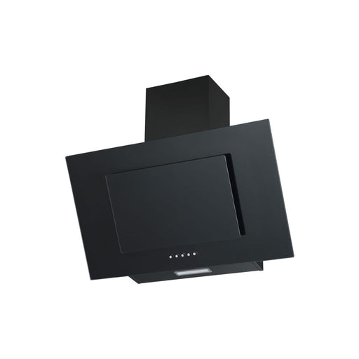 Prima PRAE0034 70cm Angled Chimney Hood - Black Glass - Unbeatable Bathrooms