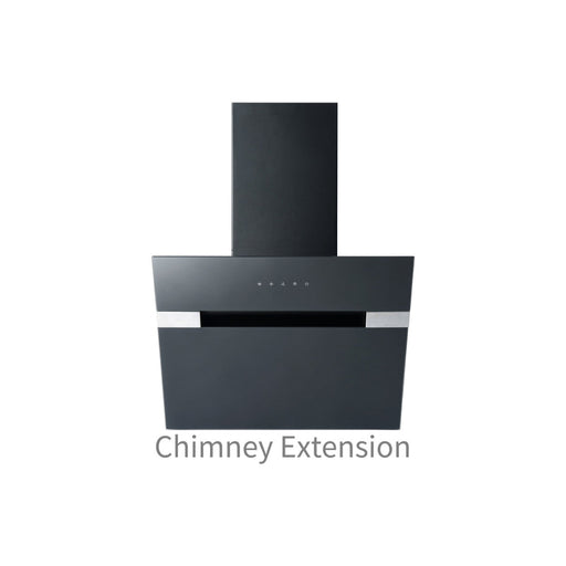 Prima PRAE801 Angled Chimney Hood Extension - Black - Unbeatable Bathrooms