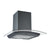 Prima PRCGH017 60cm Curved Glass Chimney Hood - Black - Unbeatable Bathrooms