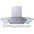 Prima PRCGH801 Curved Chimney Hood Extension - St/Steel - Unbeatable Bathrooms