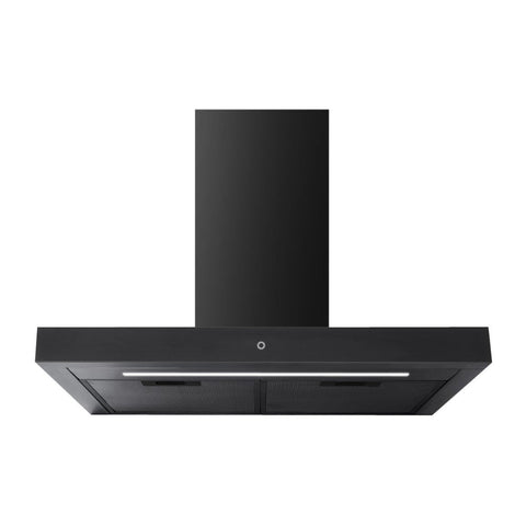 Prima+ PRCH027 60cm Box Chimney Hood - Black - Unbeatable Bathrooms