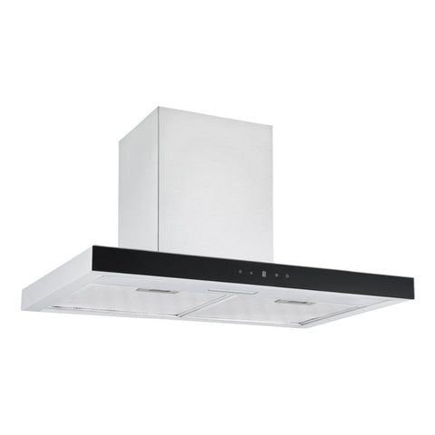 Prima PRCH034 70cm Box Chimney Hood - Black & St/Steel - Unbeatable Bathrooms