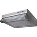 Prima PRCH400 60cm Visor Hood - Silver - Unbeatable Bathrooms