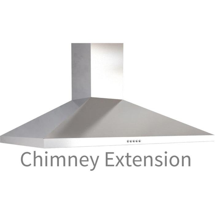 Prima PRCH800 81cm Chimney Hood Extension - St/Steel - Unbeatable Bathrooms
