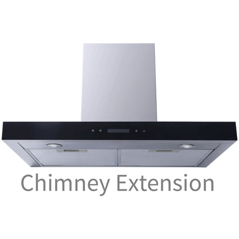 Prima PRCH802 81cm Chimney Hood Extension - St/Steel - Unbeatable Bathrooms