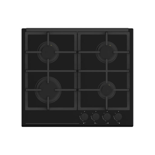 Prima+ PRGH218 60cm Gas on Glass Hob - Black - Unbeatable Bathrooms