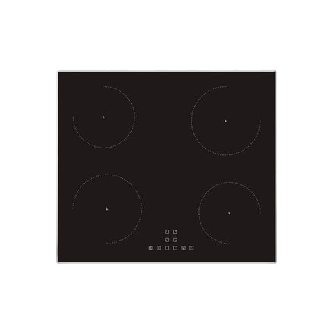 Prima PRIH024 60cm Framed Induction Hob - Black & St/Steel - Unbeatable Bathrooms