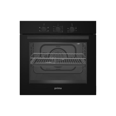 Prima PRSO105 Single Electric Fan Oven - Black - Unbeatable Bathrooms