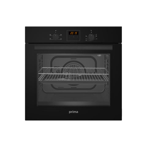 Prima PRSO107 Single Electric Fan Oven - Black - Unbeatable Bathrooms