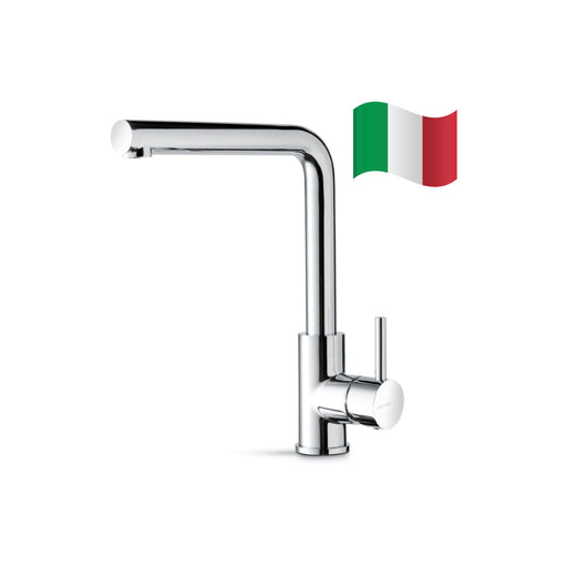 Prima+ Riace Single Lever L-Shaped Mixer Tap - Chrome - Unbeatable Bathrooms