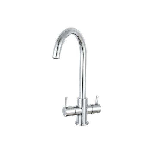 Prima Staten Swan Neck Dual Lever Mixer Tap - Unbeatable Bathrooms