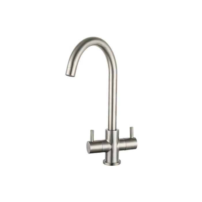 Prima Staten Swan Neck Dual Lever Mixer Tap - Unbeatable Bathrooms