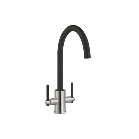 Prima+ Swan Neck Dual Lever Mixer Tap - Unbeatable Bathrooms