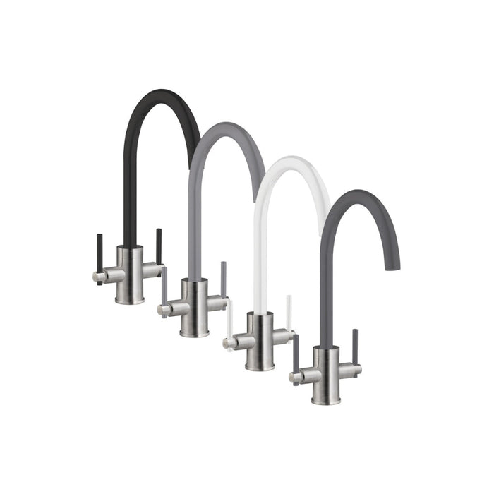 Prima+ Swan Neck Dual Lever Mixer Tap - Unbeatable Bathrooms