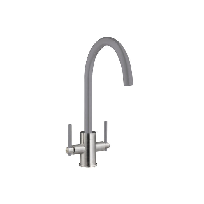 Prima+ Swan Neck Dual Lever Mixer Tap - Unbeatable Bathrooms