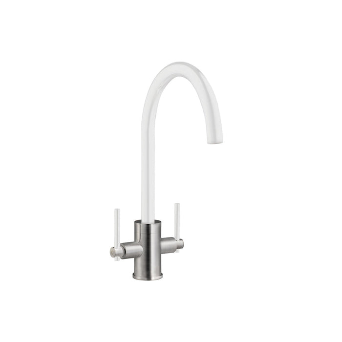 Prima+ Swan Neck Dual Lever Mixer Tap - Unbeatable Bathrooms
