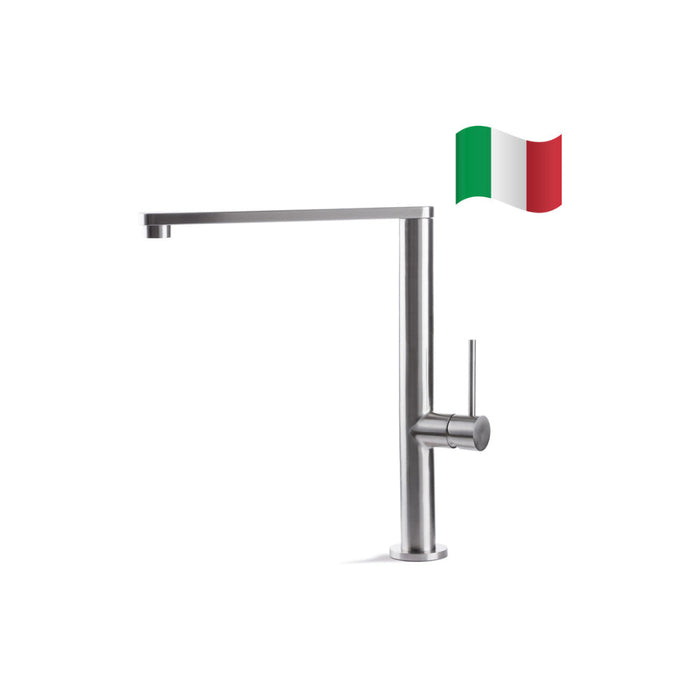Prima+ Tiber Single Lever Flat Mixer Tap - St/Steel - Unbeatable Bathrooms