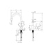 Prima+ Tiber Single Lever Mixer Tap w/Pull Out - Black & St/Steel - Unbeatable Bathrooms