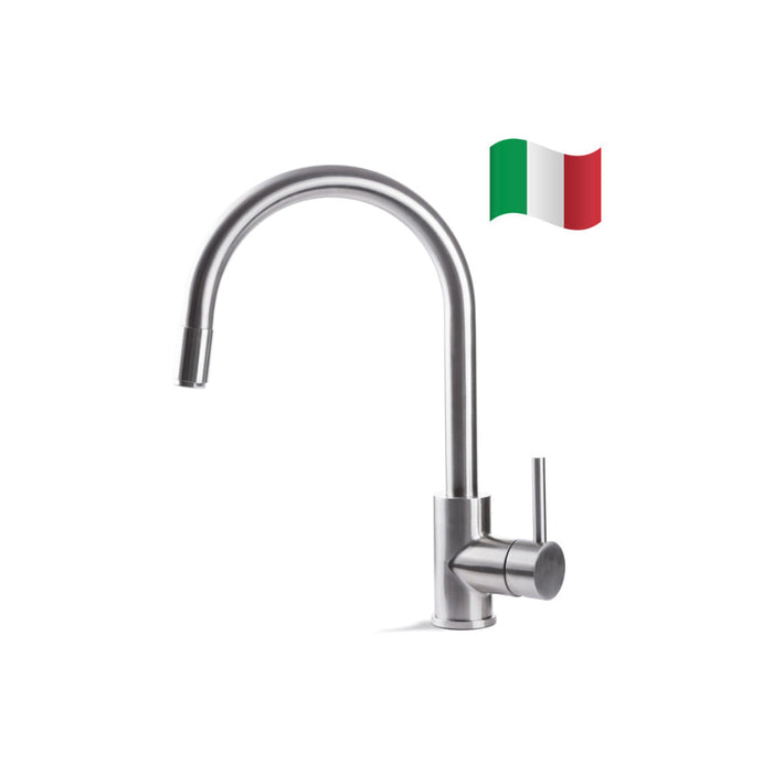 Prima+ Tiber Single Lever Mixer Tap w/Pull Out - St/Steel - Unbeatable Bathrooms
