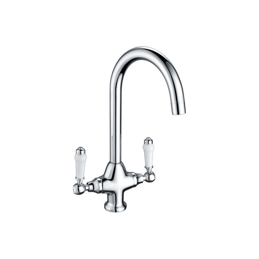 Prima Traditional Belfast Dual Lever Tap - Chrome - Unbeatable Bathrooms