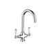 Prima Traditional Belfast Dual Lever Tap - Chrome - Unbeatable Bathrooms