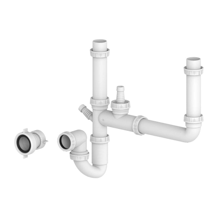 Prima Two Bowl Plumbing Kit - Unbeatable Bathrooms
