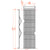 Reina Designer Aletta Mild Steel Towel Radiator - Unbeatable Bathrooms