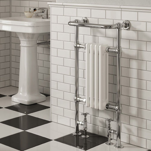 Reina Designer Alicia Mild Steel Towel Rail - Unbeatable Bathrooms