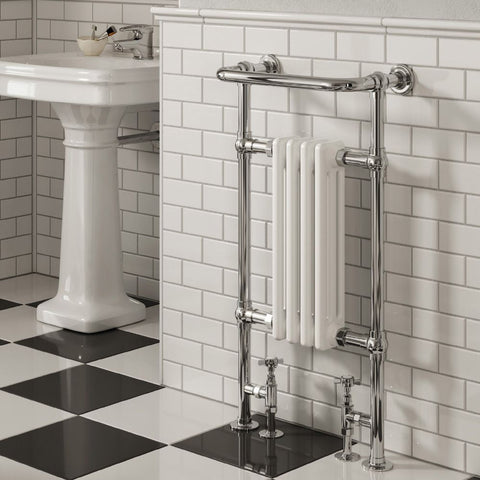 Reina Designer Alicia Mild Steel Towel Rail - Unbeatable Bathrooms