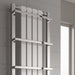 Reina Designer Ashen Mild Steel Towel Rail - Unbeatable Bathrooms