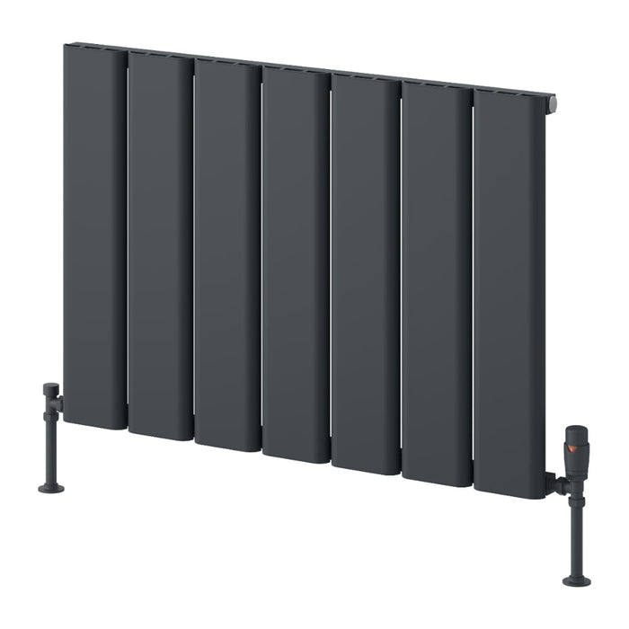 Reina Designer Caldaro Horizontal Aluminium Radiator - Unbeatable Bathrooms