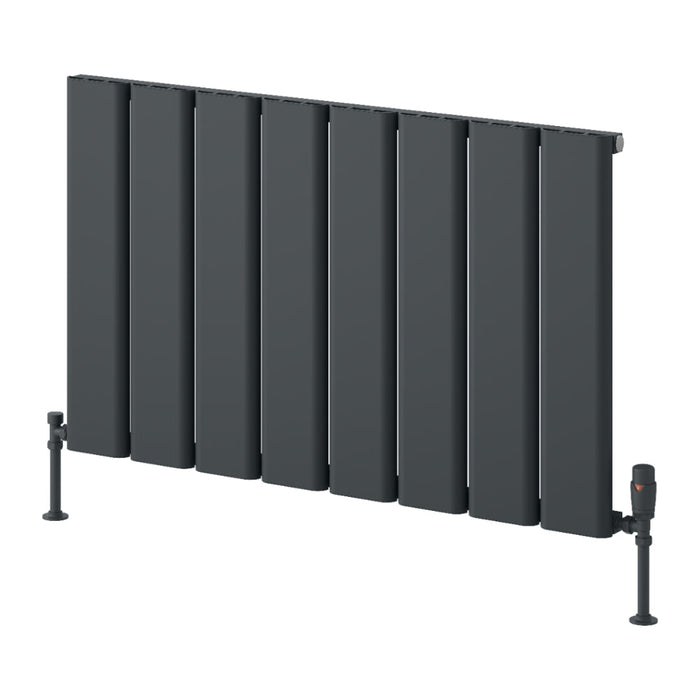 Reina Designer Caldaro Horizontal Aluminium Radiator - Unbeatable Bathrooms