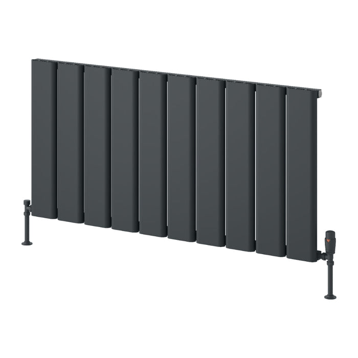 Reina Designer Caldaro Horizontal Aluminium Radiator - Unbeatable Bathrooms