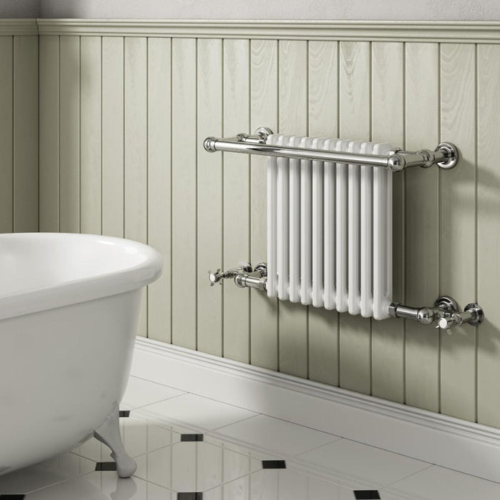 Reina Designer Camden Mild Steel Towel Rail - Unbeatable Bathrooms