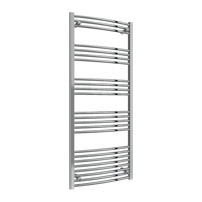 Reina Designer Capo Curved Mild Steel Towel Rail - Unbeatable Bathrooms