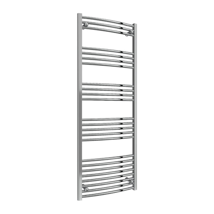 Reina Designer Capo Curved Mild Steel Towel Rail - Unbeatable Bathrooms