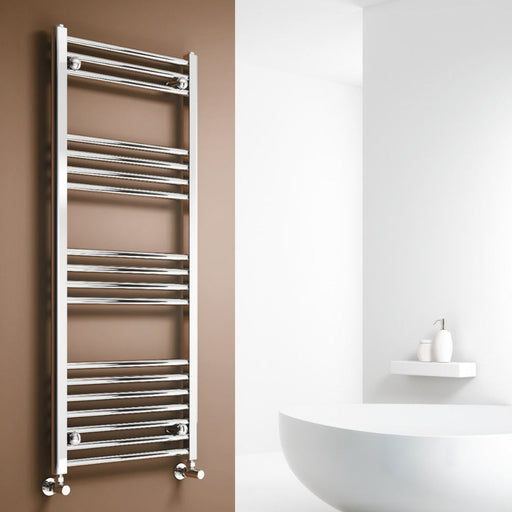 Reina Designer Capo Curved Mild Steel Towel Rail - Unbeatable Bathrooms