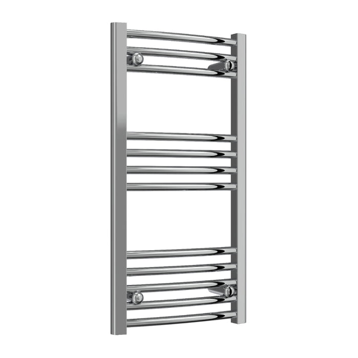 Reina Designer Capo Curved Mild Steel Towel Rail - Unbeatable Bathrooms