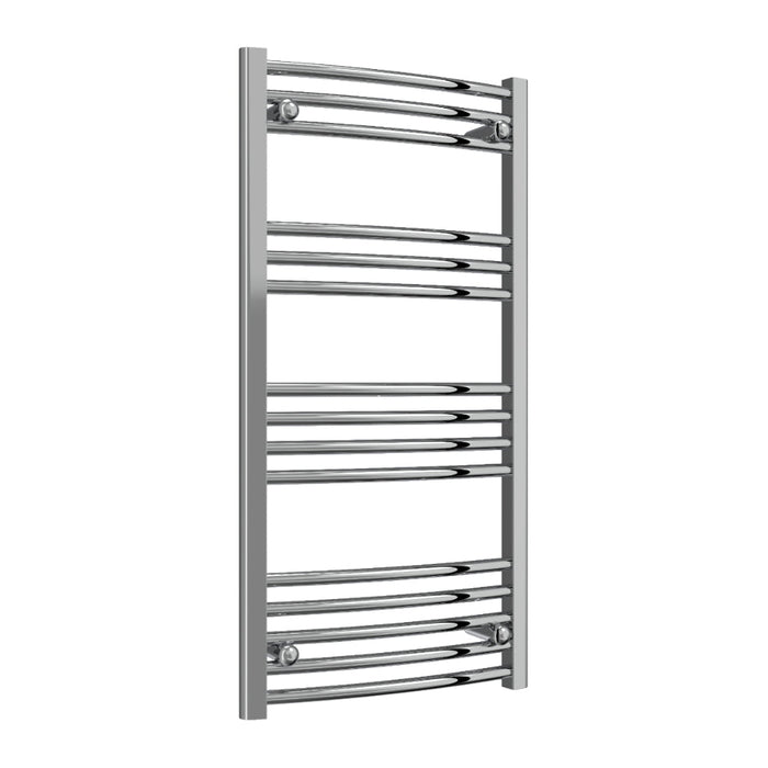 Reina Designer Capo Curved Mild Steel Towel Rail - Unbeatable Bathrooms