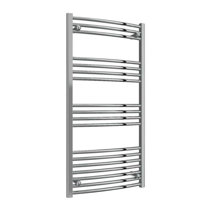 Reina Designer Capo Curved Mild Steel Towel Rail - Unbeatable Bathrooms