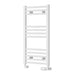 Reina Designer Capo Flat Mild Steel Towel Rail - Unbeatable Bathrooms