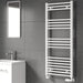 Reina Designer Capo Flat Mild Steel Towel Rail - Unbeatable Bathrooms